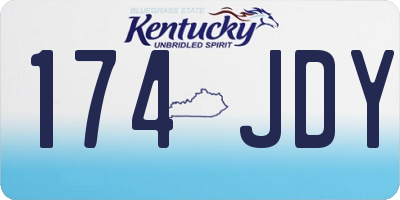 KY license plate 174JDY