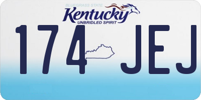 KY license plate 174JEJ