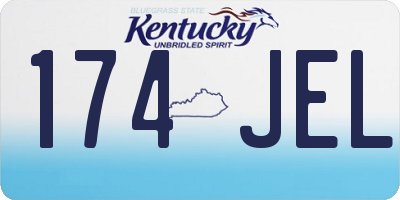 KY license plate 174JEL