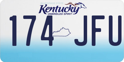 KY license plate 174JFU