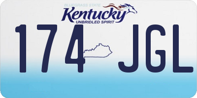 KY license plate 174JGL