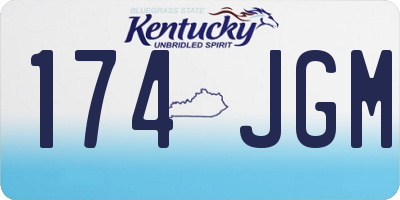 KY license plate 174JGM