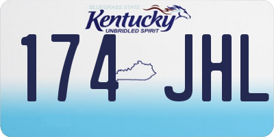 KY license plate 174JHL