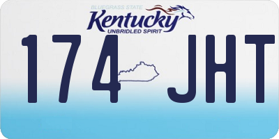 KY license plate 174JHT