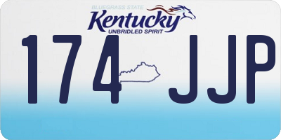 KY license plate 174JJP