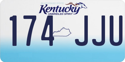KY license plate 174JJU