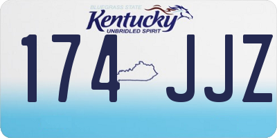 KY license plate 174JJZ