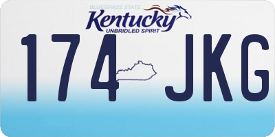 KY license plate 174JKG