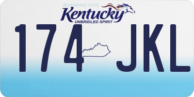 KY license plate 174JKL