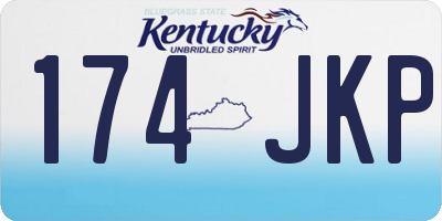 KY license plate 174JKP