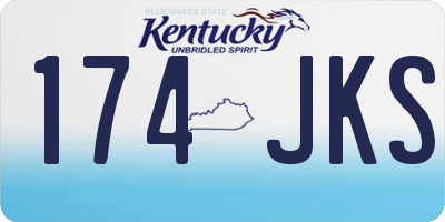 KY license plate 174JKS