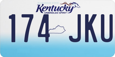 KY license plate 174JKU