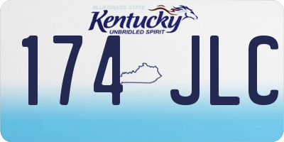 KY license plate 174JLC
