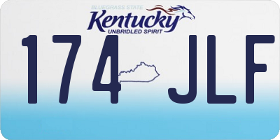 KY license plate 174JLF