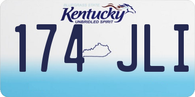 KY license plate 174JLI