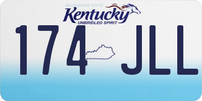 KY license plate 174JLL