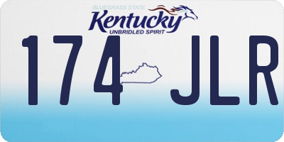 KY license plate 174JLR