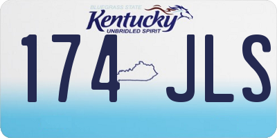 KY license plate 174JLS