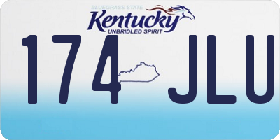 KY license plate 174JLU