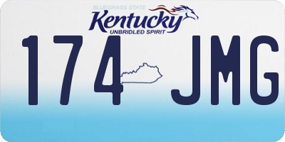 KY license plate 174JMG