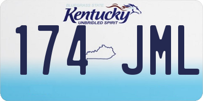 KY license plate 174JML
