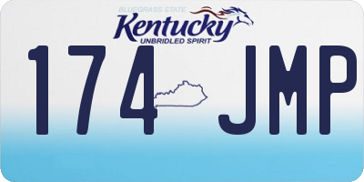 KY license plate 174JMP