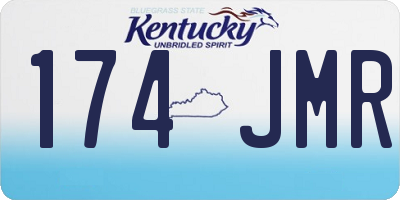 KY license plate 174JMR