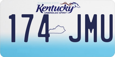 KY license plate 174JMU