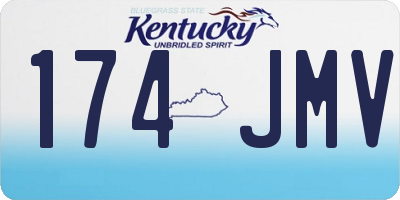 KY license plate 174JMV