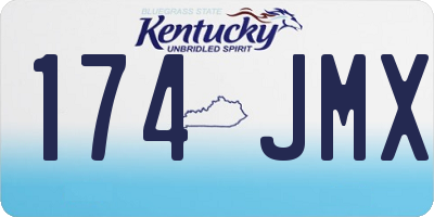 KY license plate 174JMX