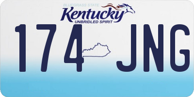 KY license plate 174JNG