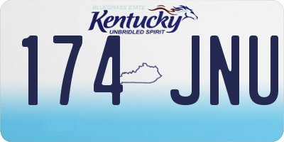 KY license plate 174JNU