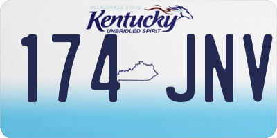 KY license plate 174JNV
