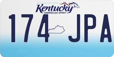 KY license plate 174JPA