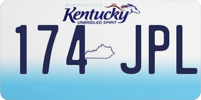 KY license plate 174JPL
