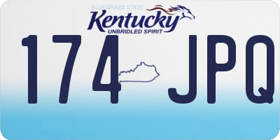 KY license plate 174JPQ