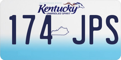KY license plate 174JPS