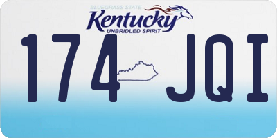 KY license plate 174JQI