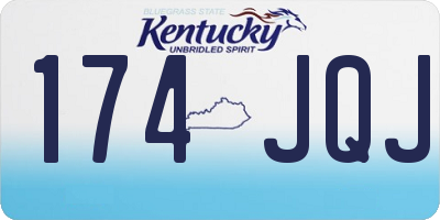 KY license plate 174JQJ