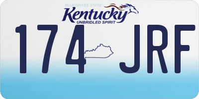 KY license plate 174JRF