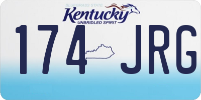 KY license plate 174JRG