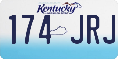 KY license plate 174JRJ