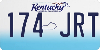 KY license plate 174JRT