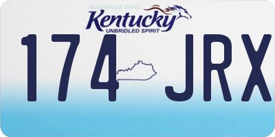 KY license plate 174JRX