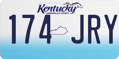 KY license plate 174JRY