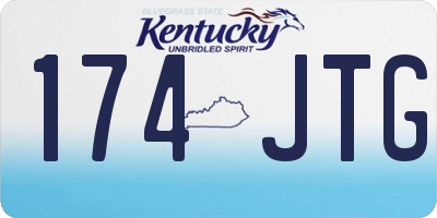 KY license plate 174JTG