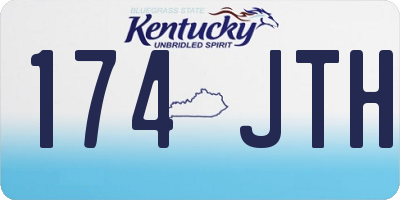 KY license plate 174JTH