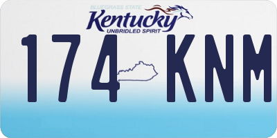 KY license plate 174KNM
