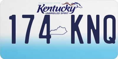 KY license plate 174KNQ
