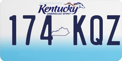 KY license plate 174KQZ